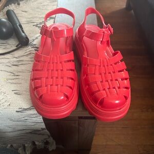 Melissa Bold Red Sandals